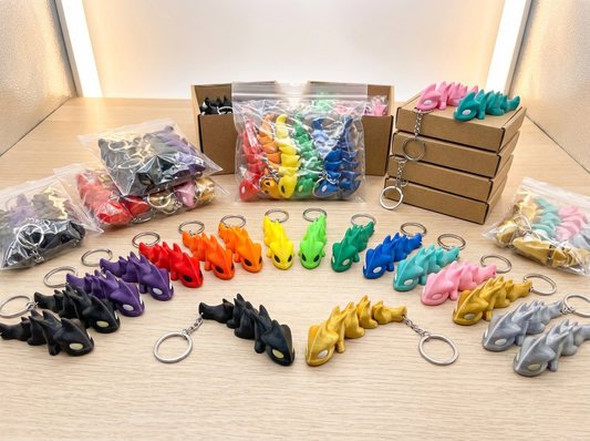 Mini Hareketli Ejderha Anahtarlık